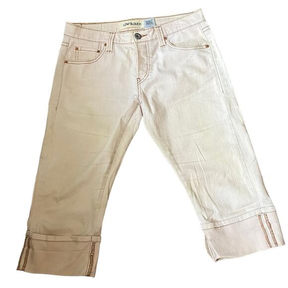 Y2K/90s Vintage Levis Pastel Pink Low Rise Capri Jeans Size 34 Y2K Cropped Denim - Picture 17 of 17